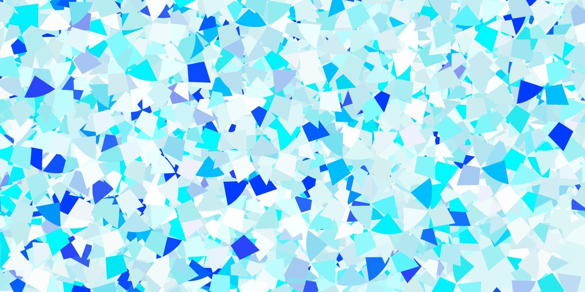 Light blue vector background with triangles.