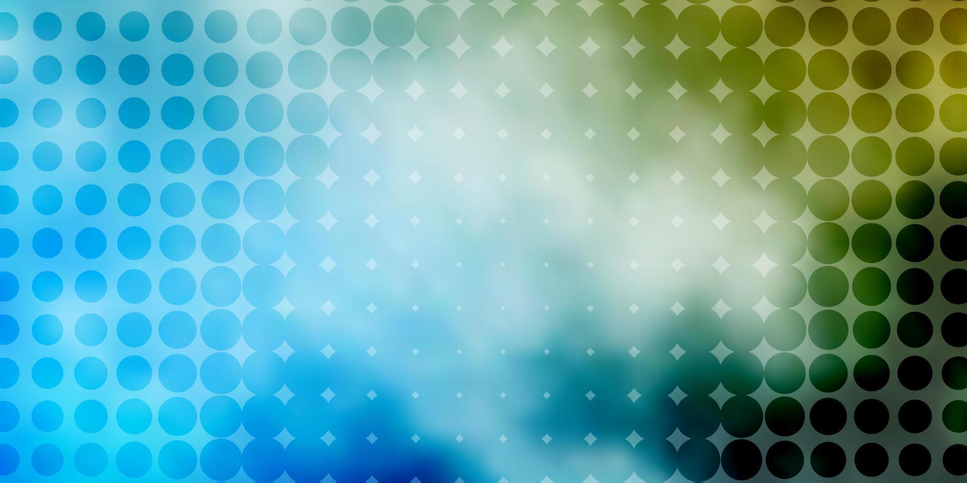 Light Blue, Yellow vector backdrop with dots.