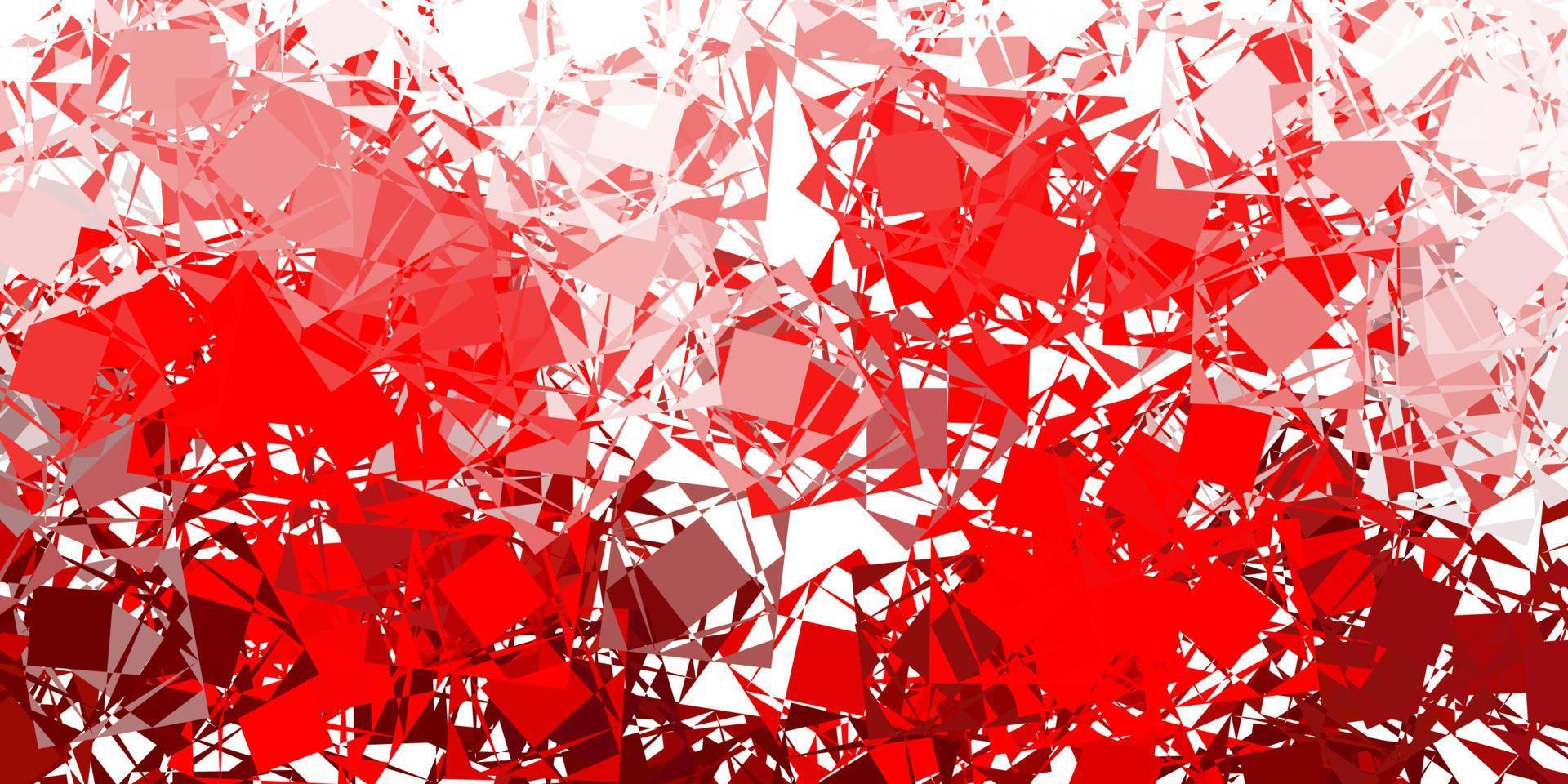 Light red, yellow vector background with polygonal forms.