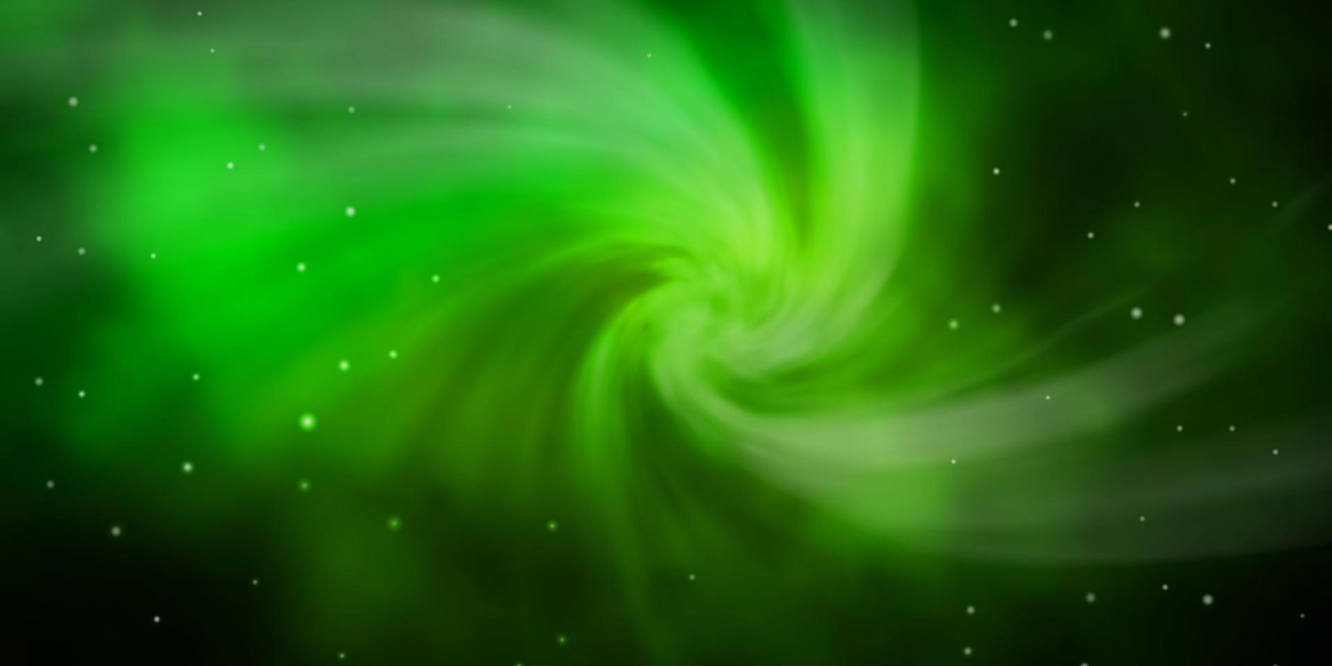 textura de vector verde oscuro con hermosas estrellas.