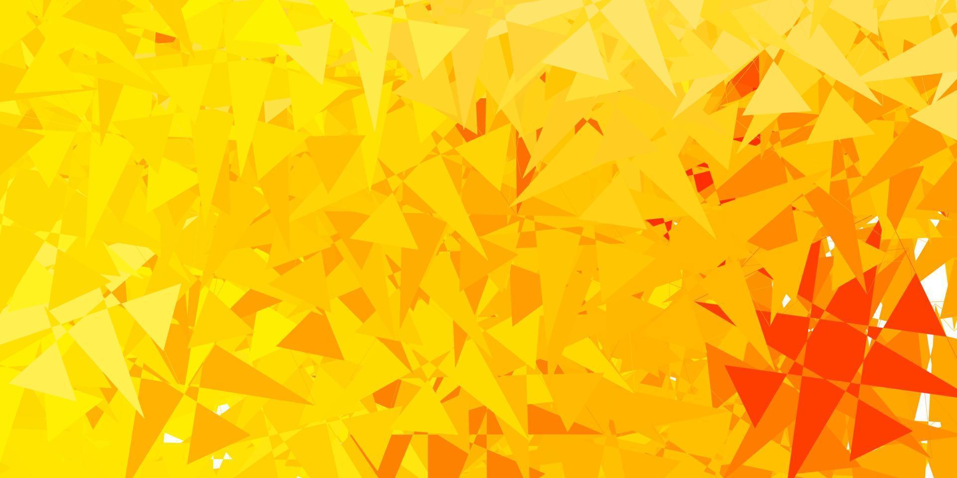 Light Orange vector texture with random triangles.