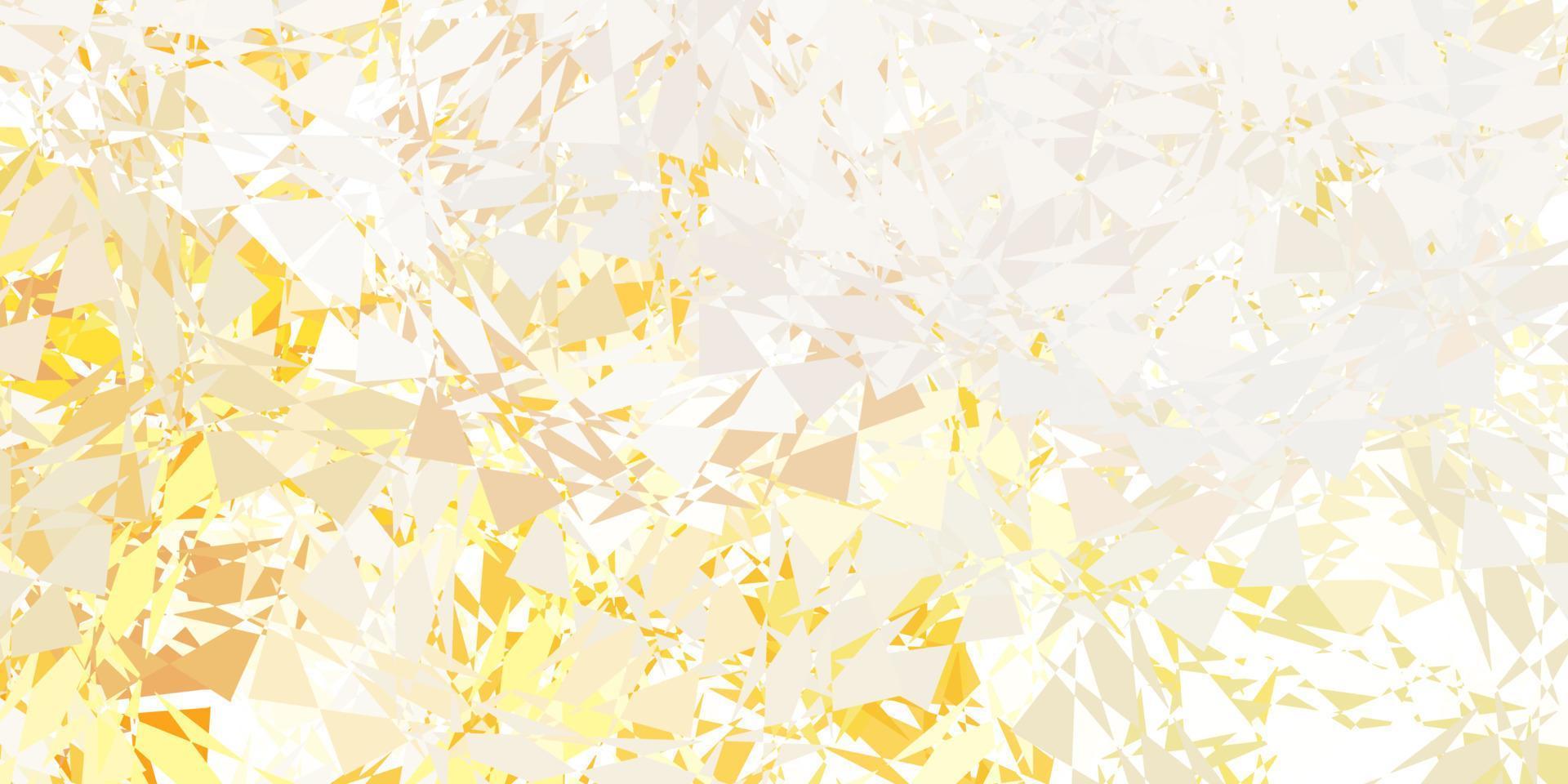 Light orange vector template with triangle shapes.