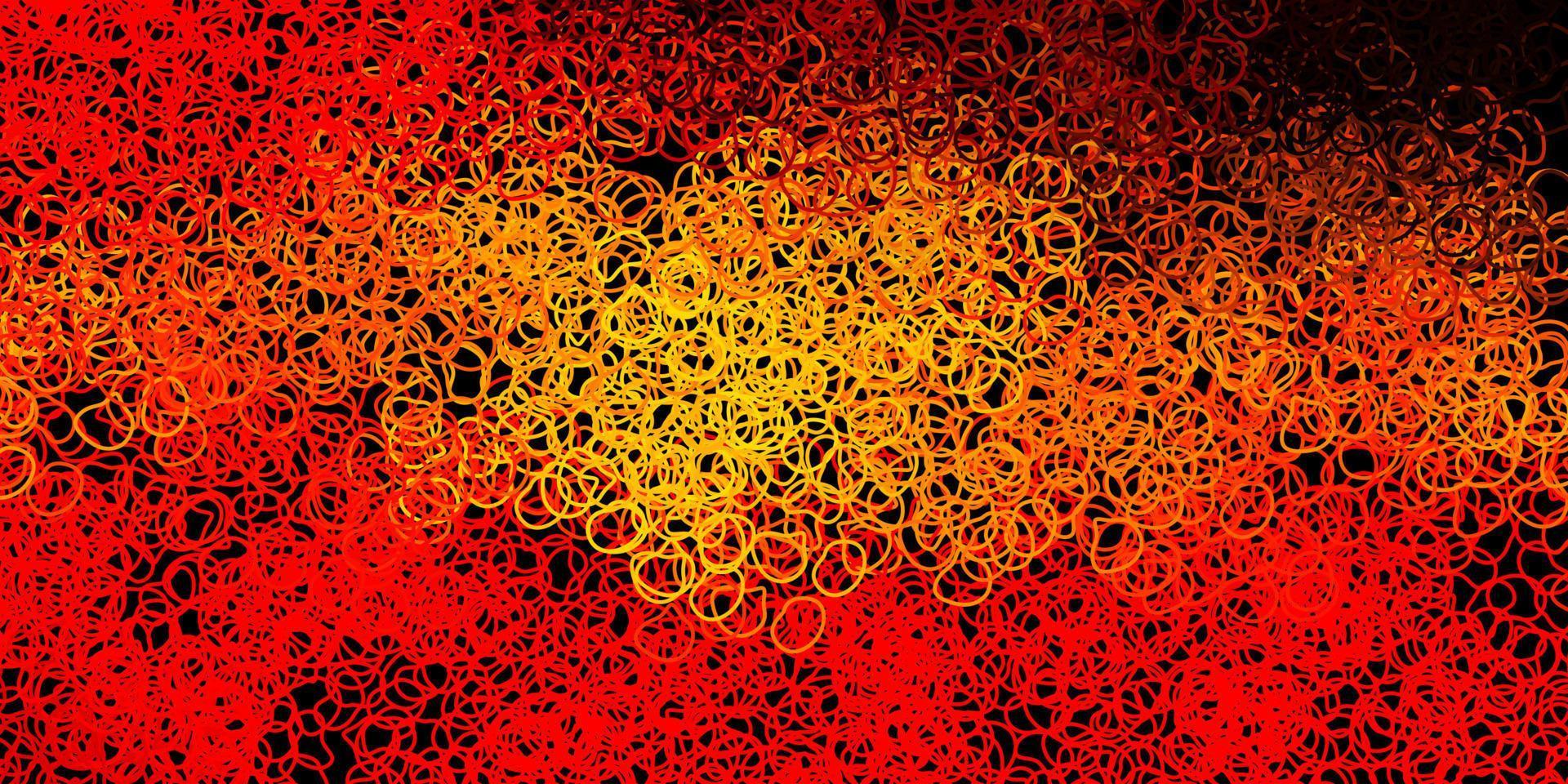 Dark orange vector template with abstract forms.