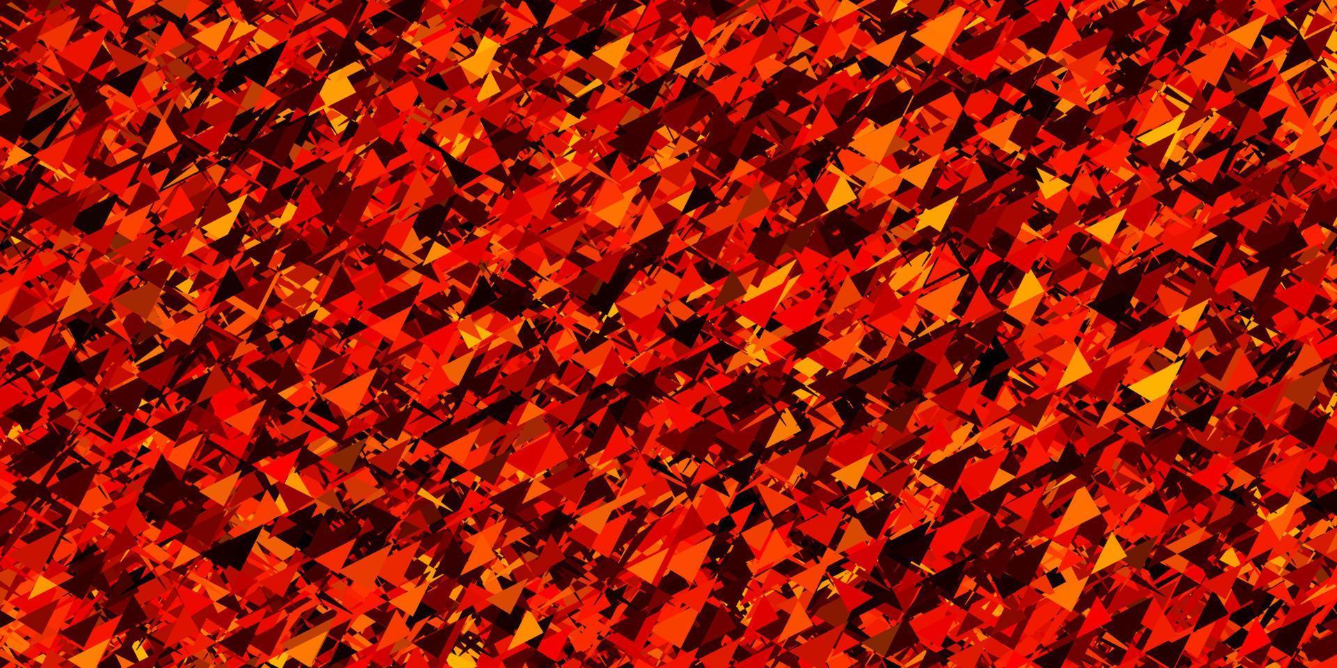 Dark orange vector layout with triangle forms.