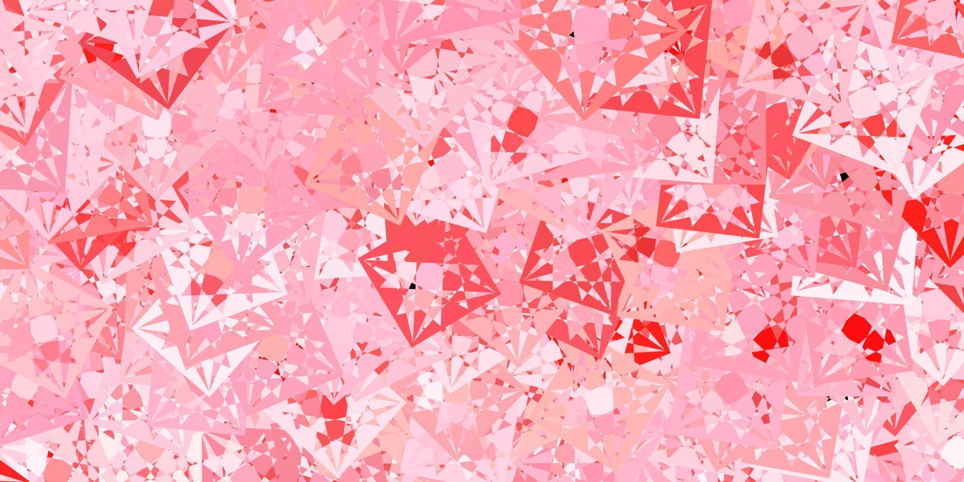 Light Red vector background with polygonal forms.