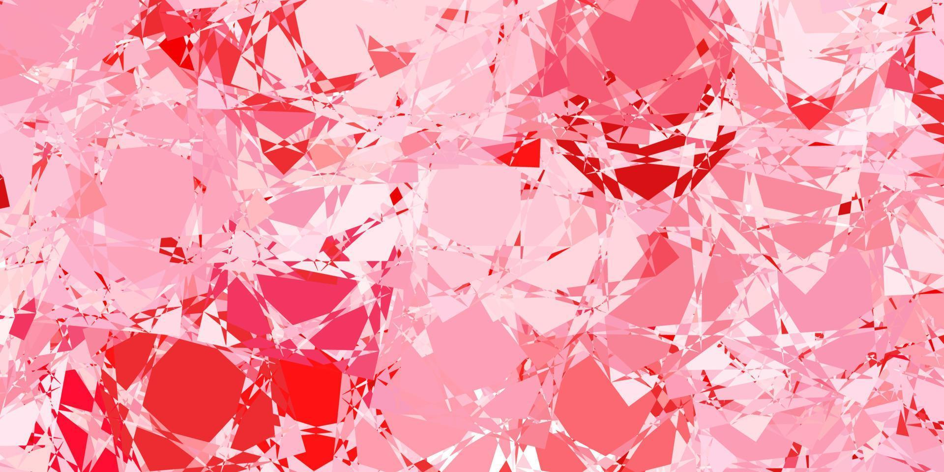 Light Red vector layout with triangle forms.