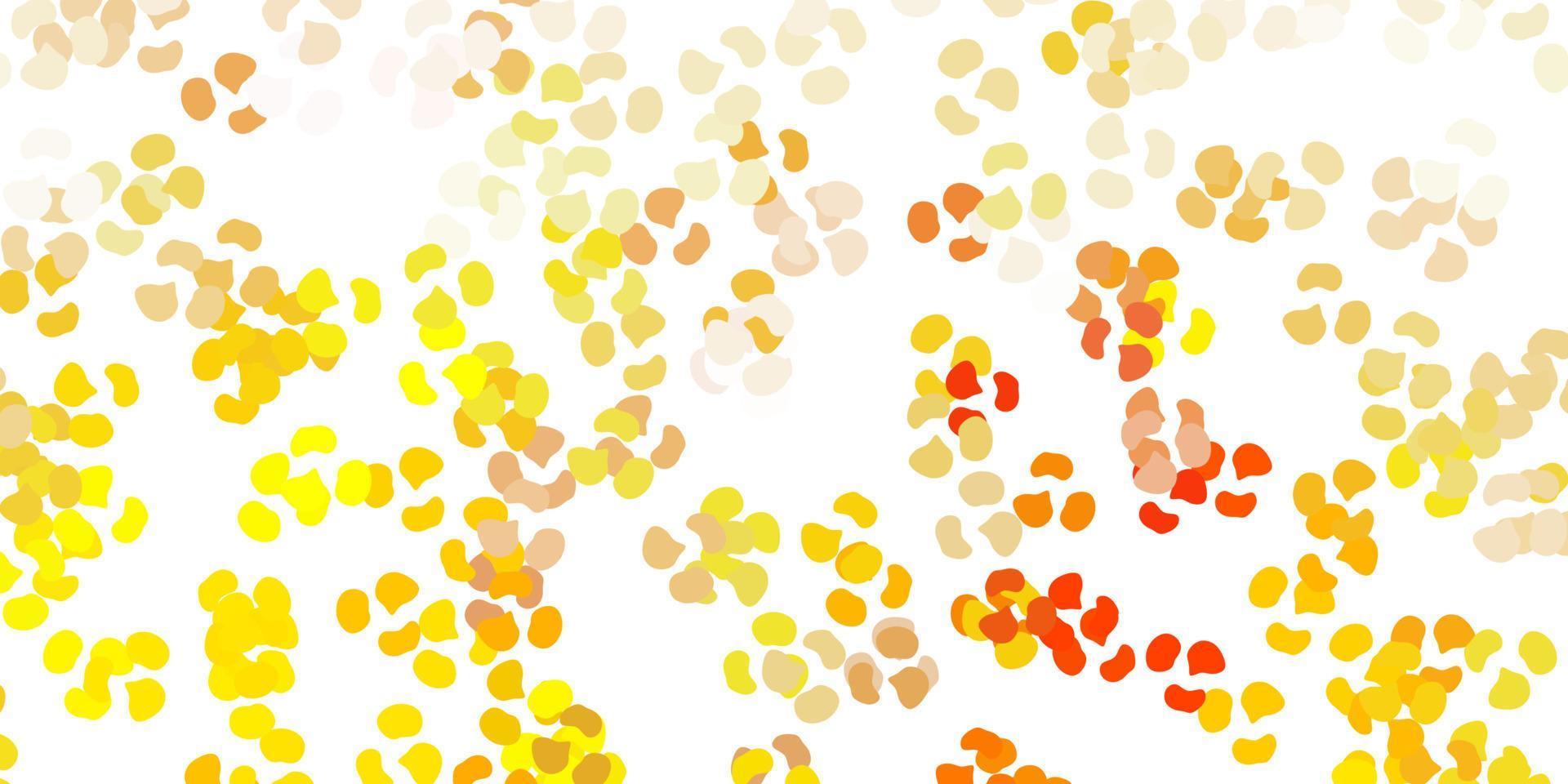 Light yellow vector background with random forms.