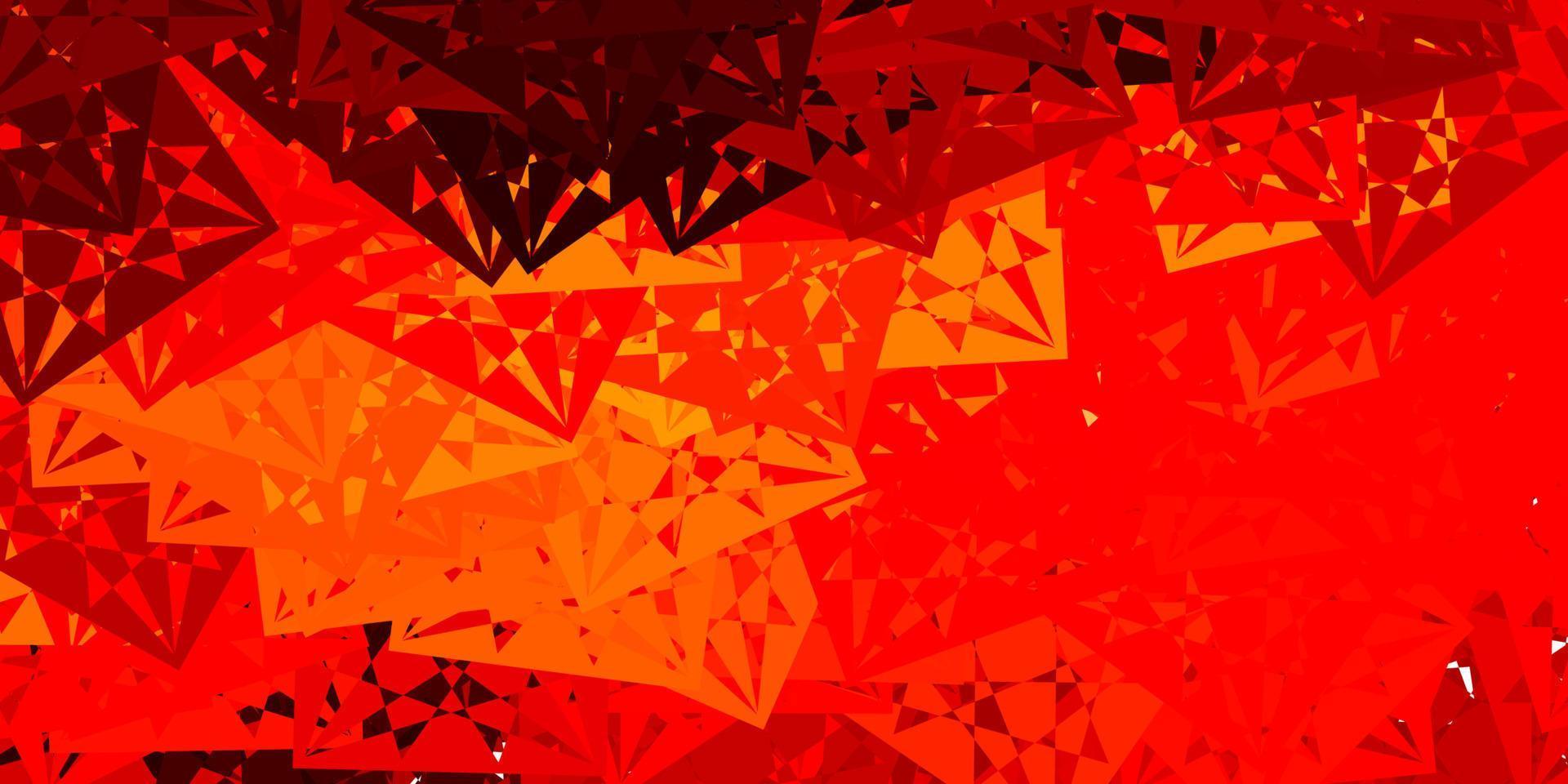 Light Red, Yellow vector template with triangle shapes.