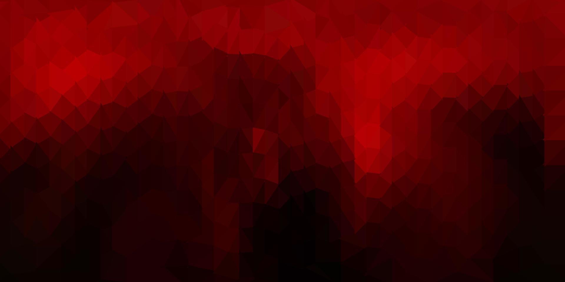 Fondo de pantalla de polígono degradado de vector rojo oscuro.