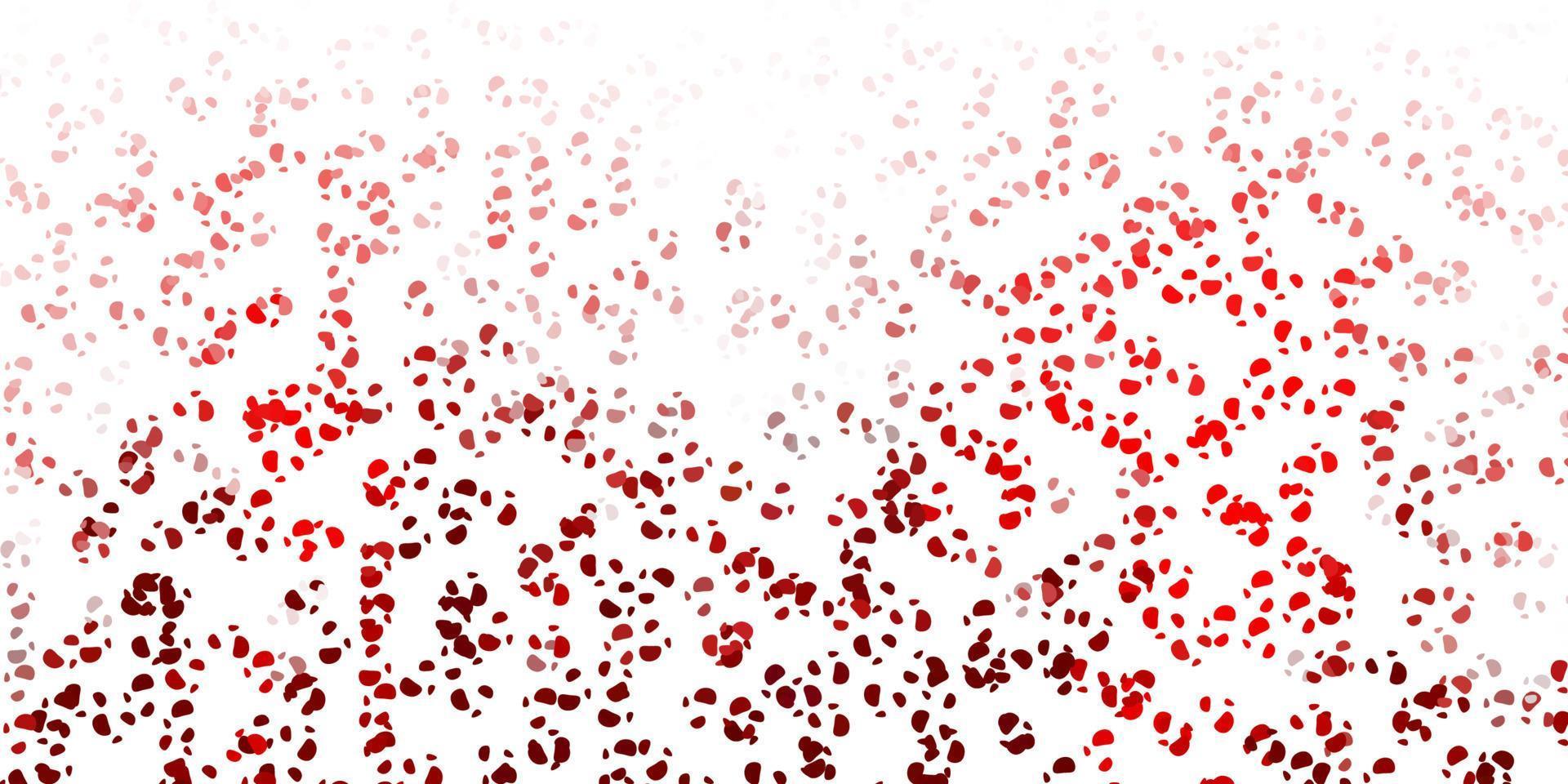 Light red vector backdrop with chaotic shapes.