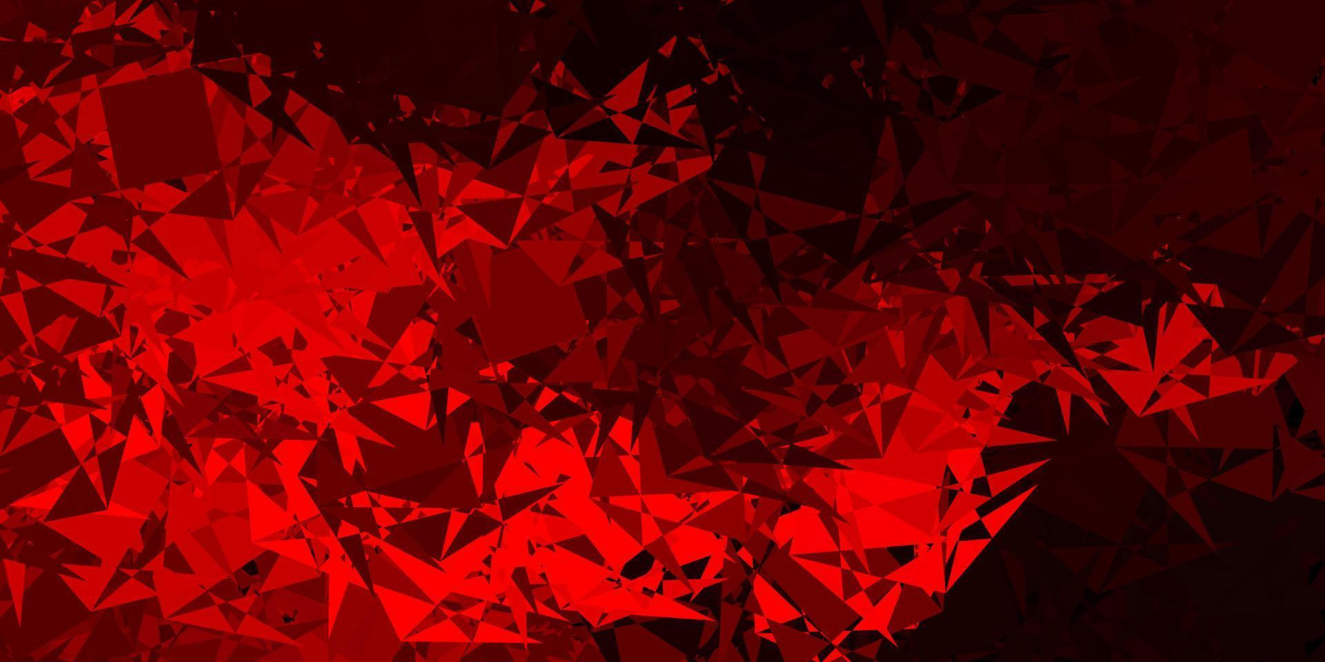 Dark Red vector layout with triangle forms.