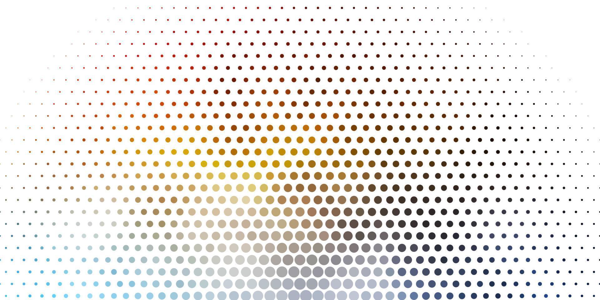 Light Blue, Yellow vector background with bubbles.