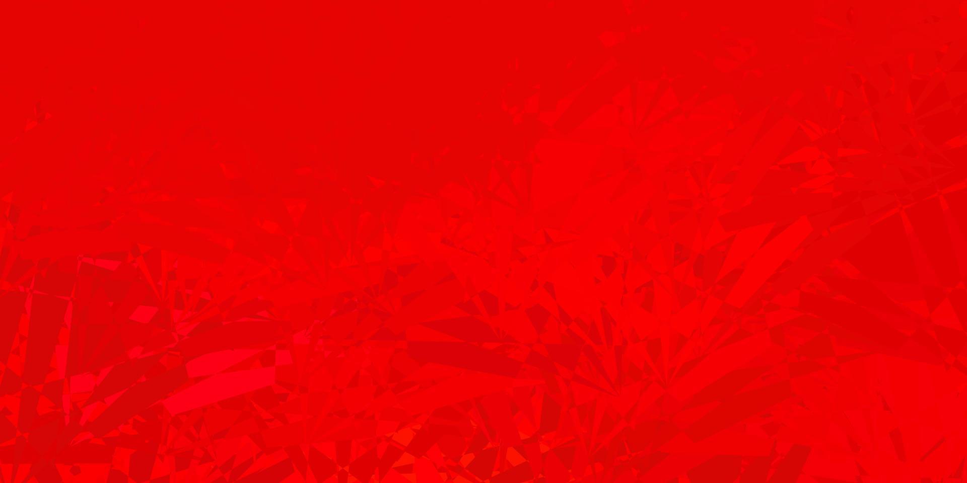 Light Red vector pattern with polygonal shapes.