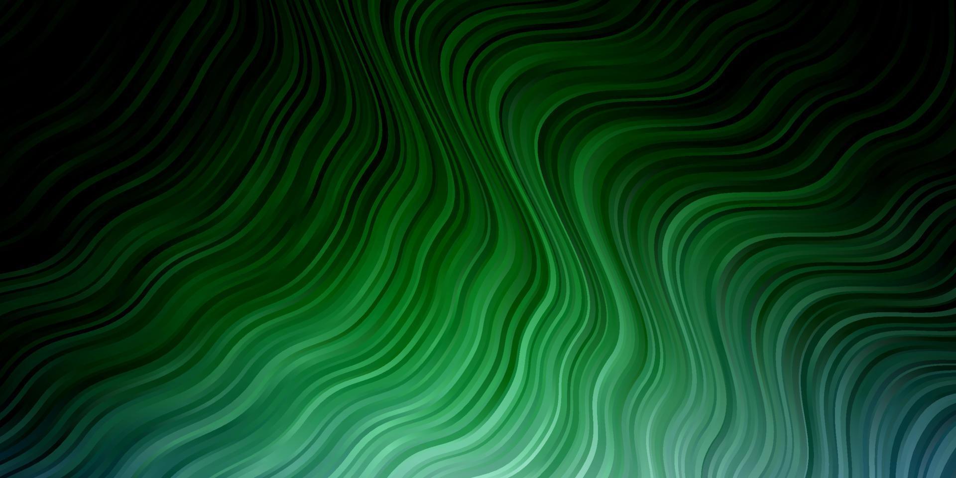 Light Blue, Green vector background with curves.