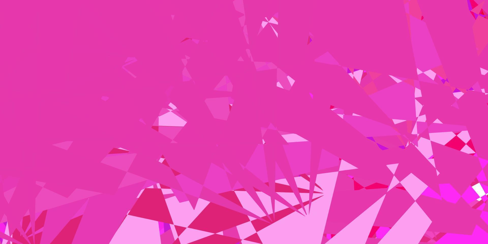 Light Purple, Pink vector background with triangles.