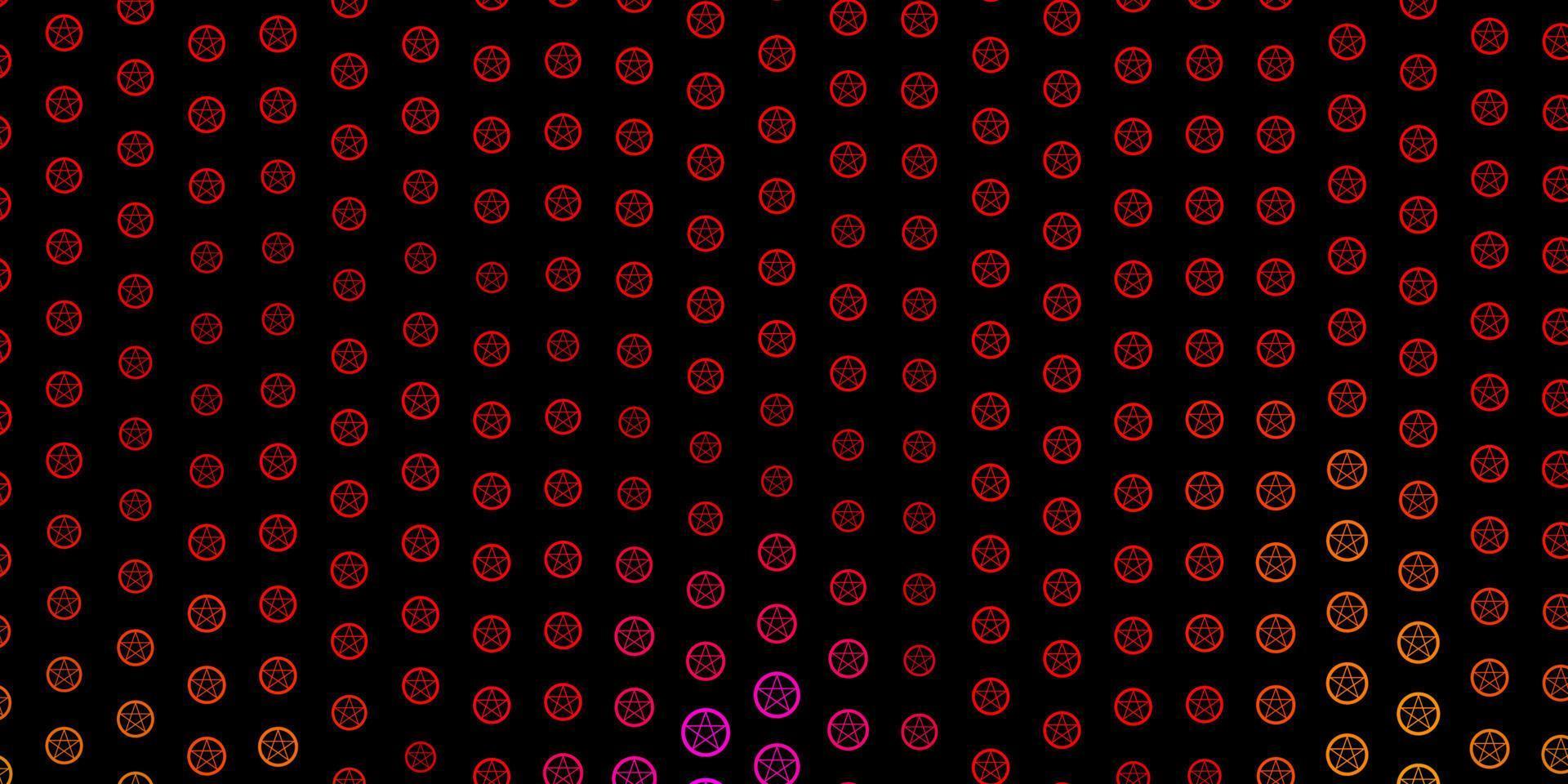 Dark Pink, Yellow vector pattern with magic elements.
