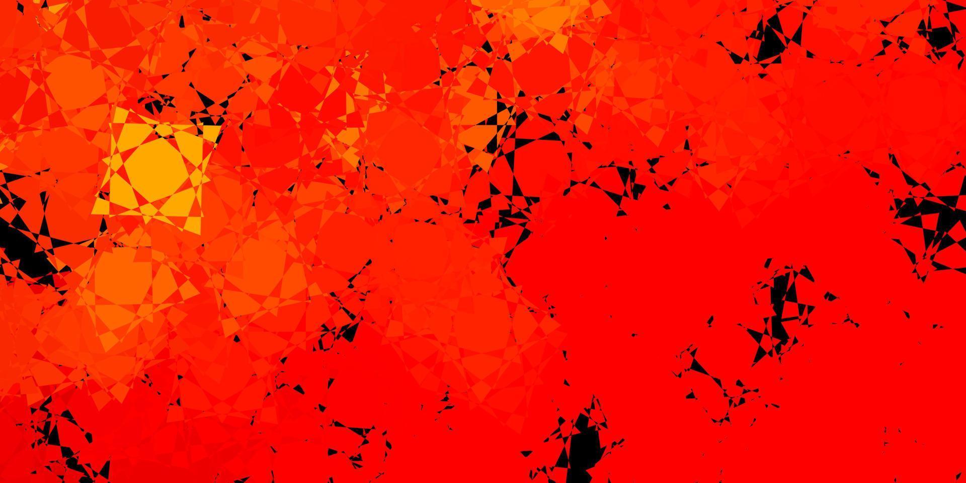 Dark Orange vector layout with triangle forms.