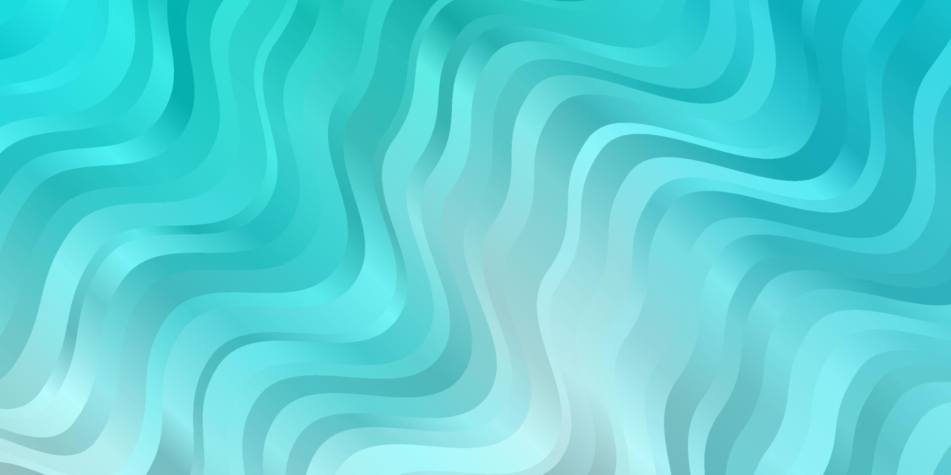 textura de vector azul claro, verde con curvas.