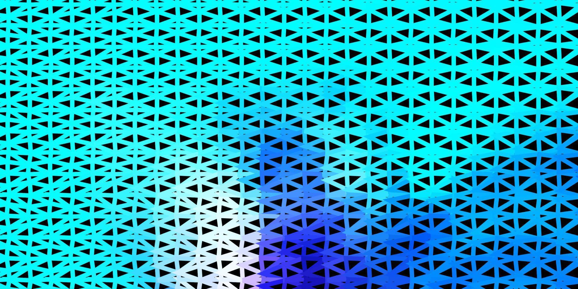 Light pink, blue vector abstract triangle pattern.