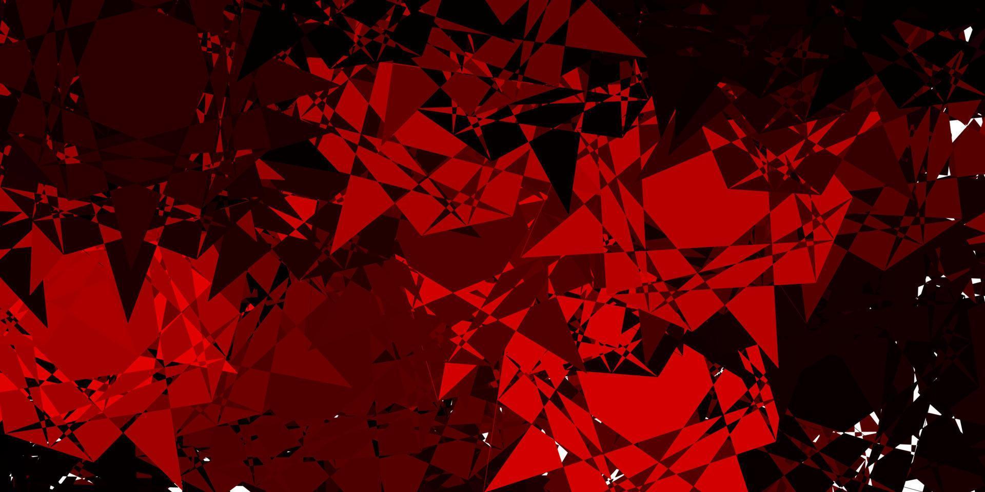 Dark Pink, Red vector background with polygonal forms.