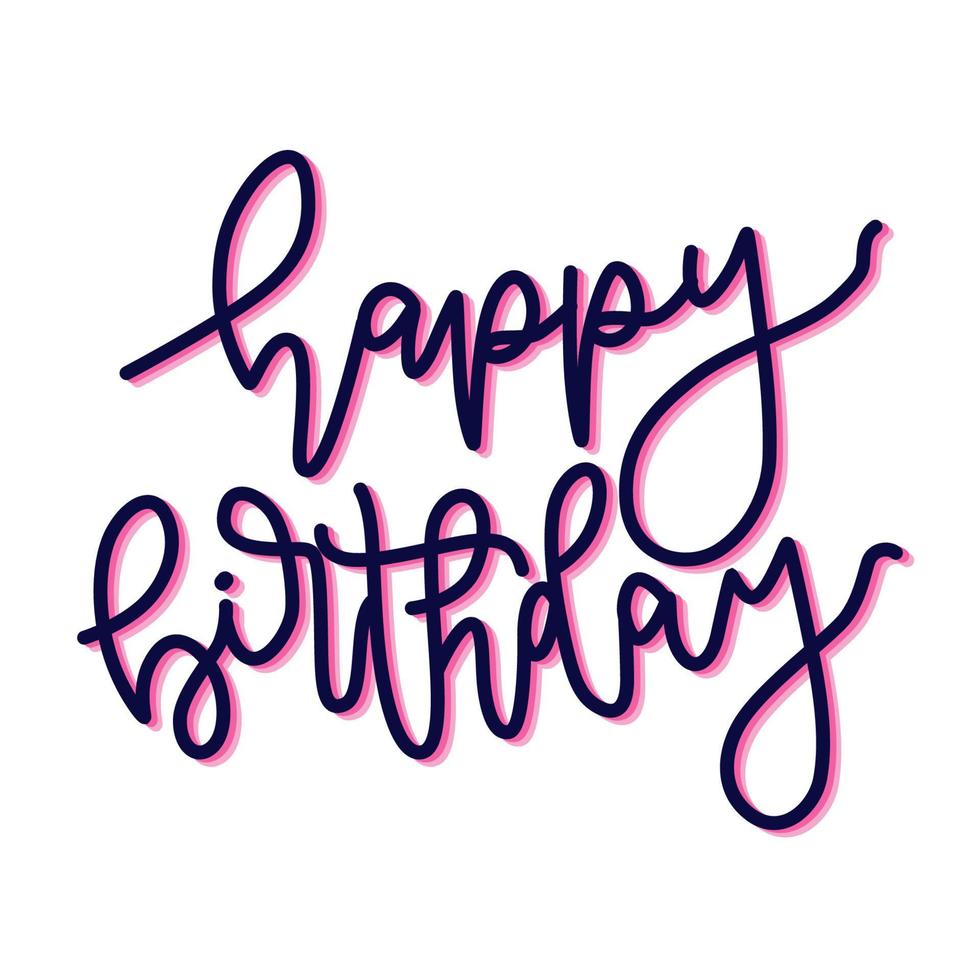 Happy Birthday Lettering vector