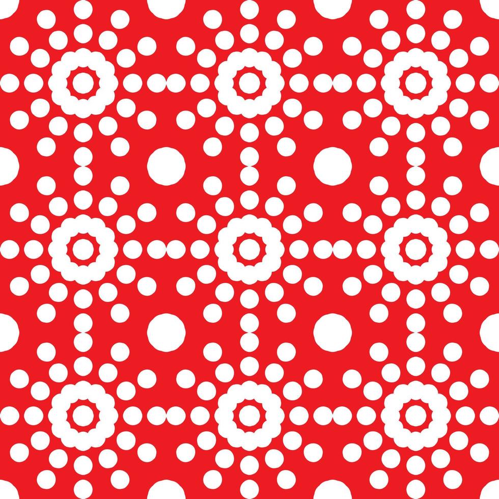 Oval Floral Pattern vector