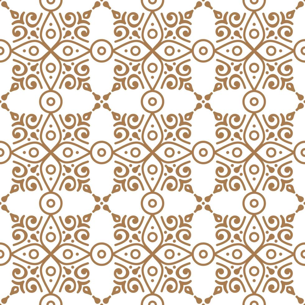 Decorative monochrome pattern vector