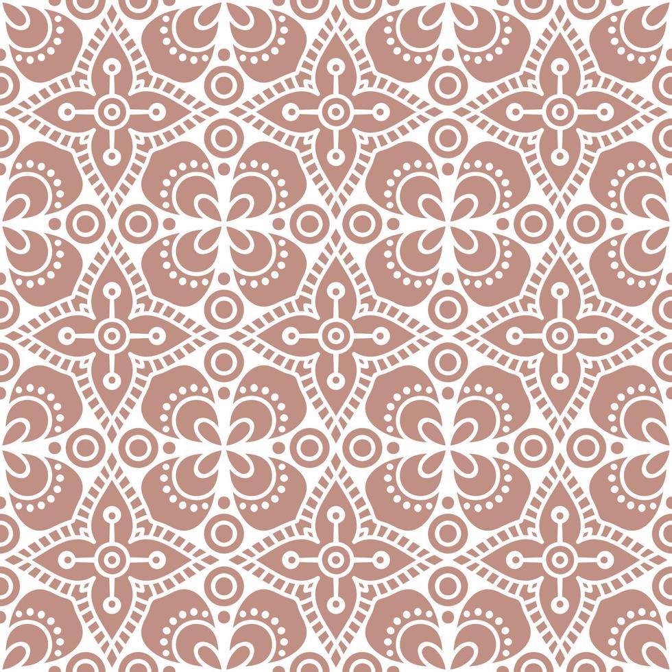 Decorative monochrome pattern vector