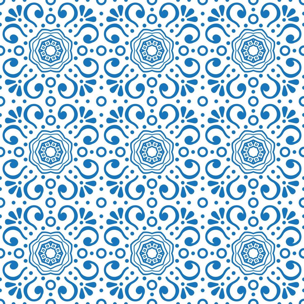 Pattern Vintage Design With Floral vector