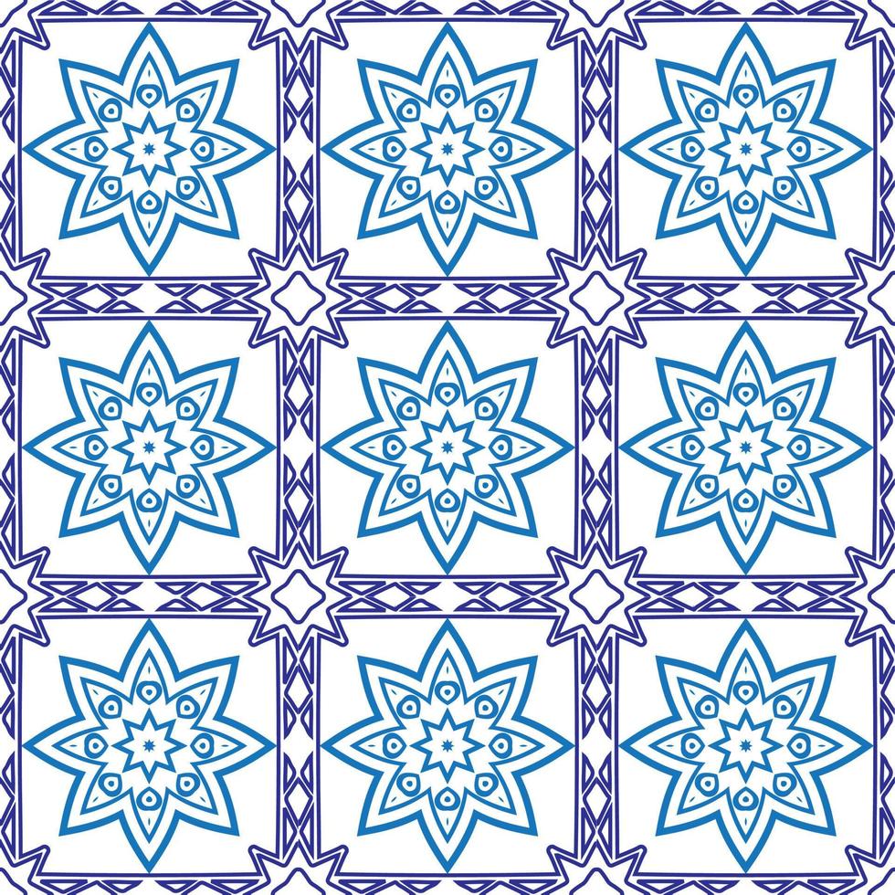 Mosaic seamless pattern vector