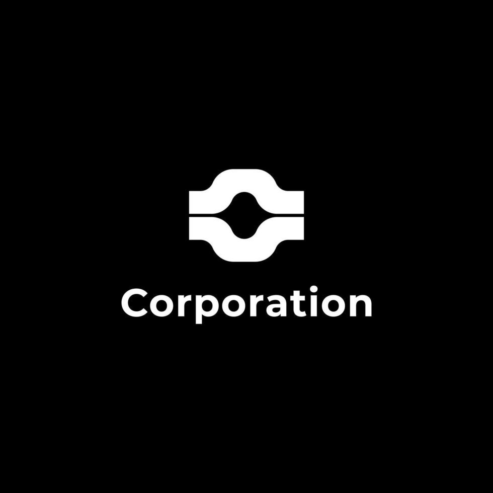 abstract tech modern flat tech logo vector
