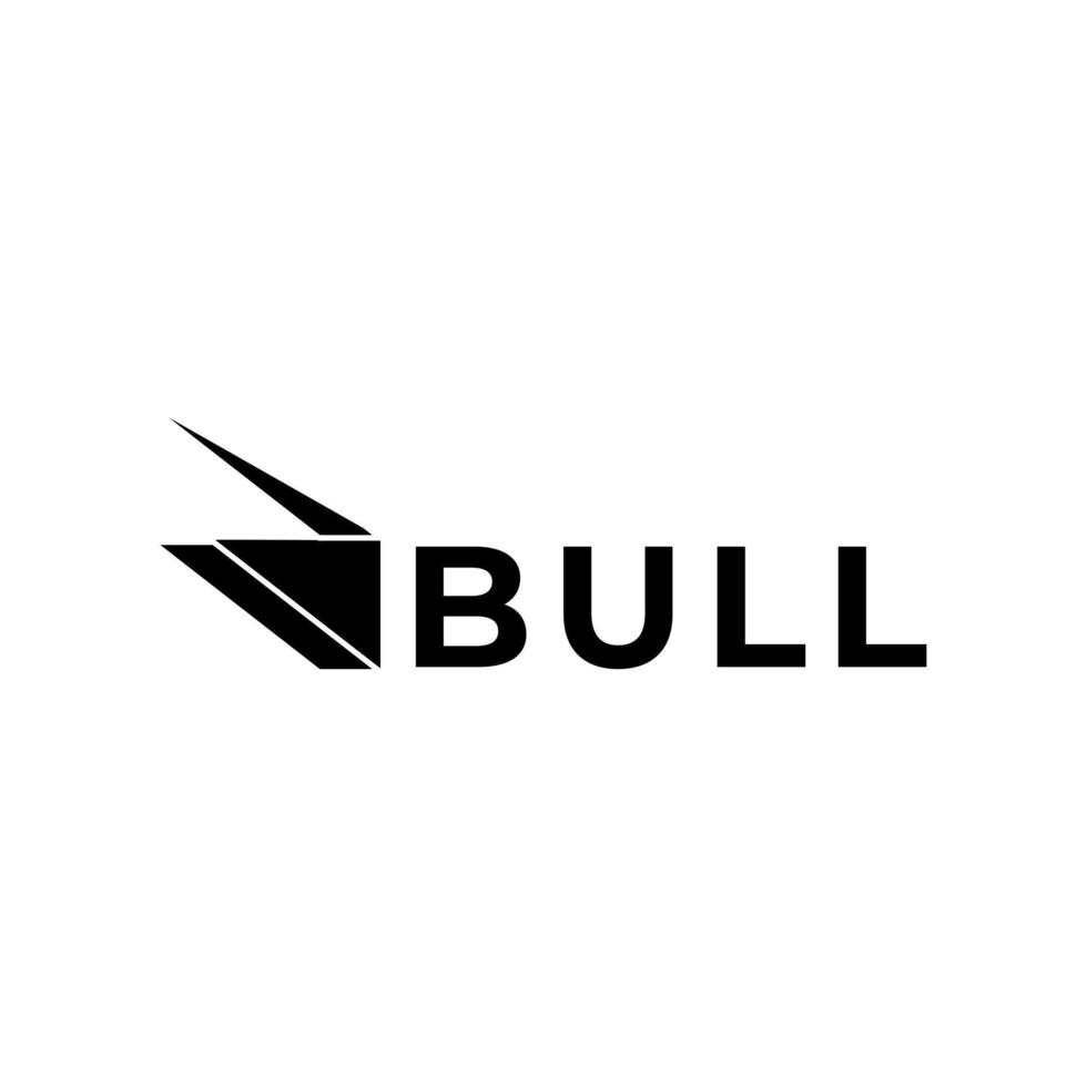diseño de logotipo plano simple toro corporativo de tecnología vector
