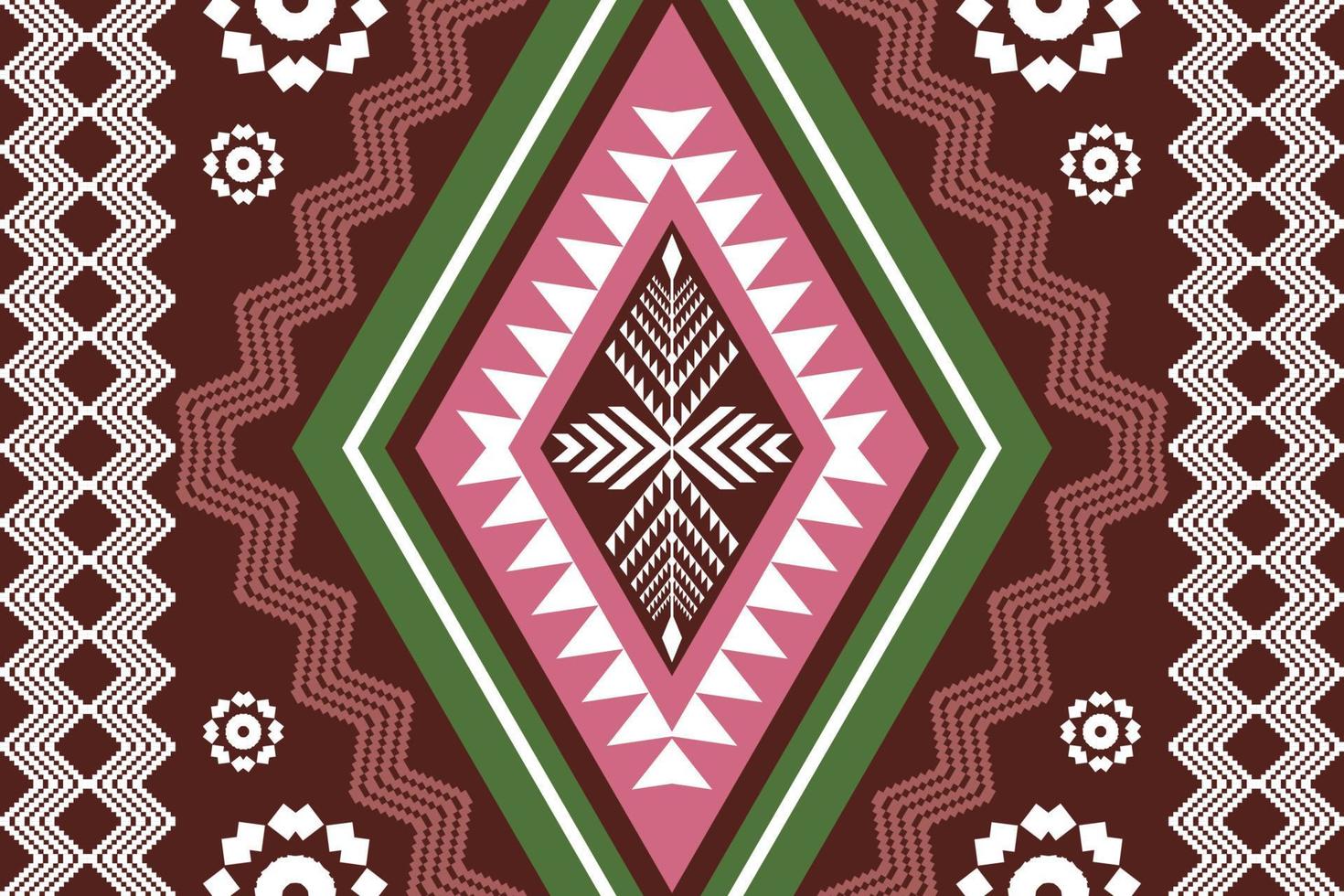 patrón tradicional oriental étnico geométrico.figura estilo de bordado tribal.diseño para papel tapiz,ropa,envoltura,tela,ilustración vectorial vector