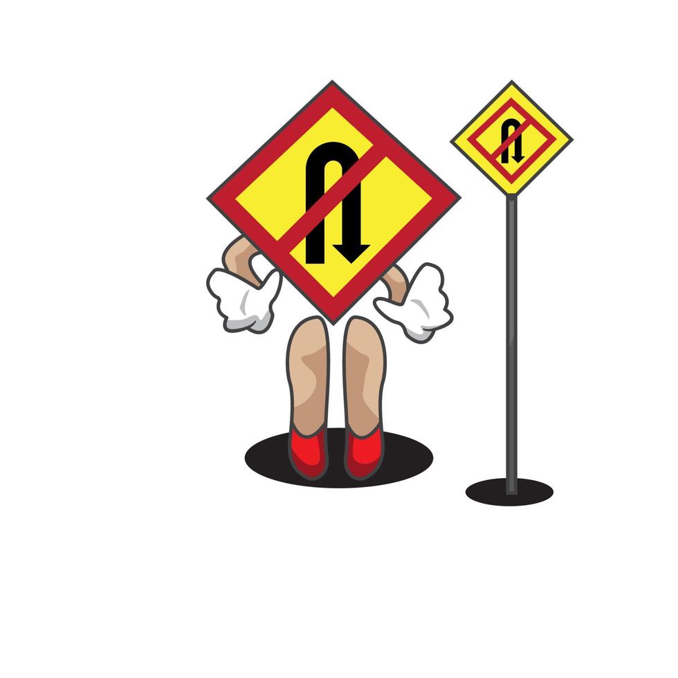 vector ilustration traffic sign character