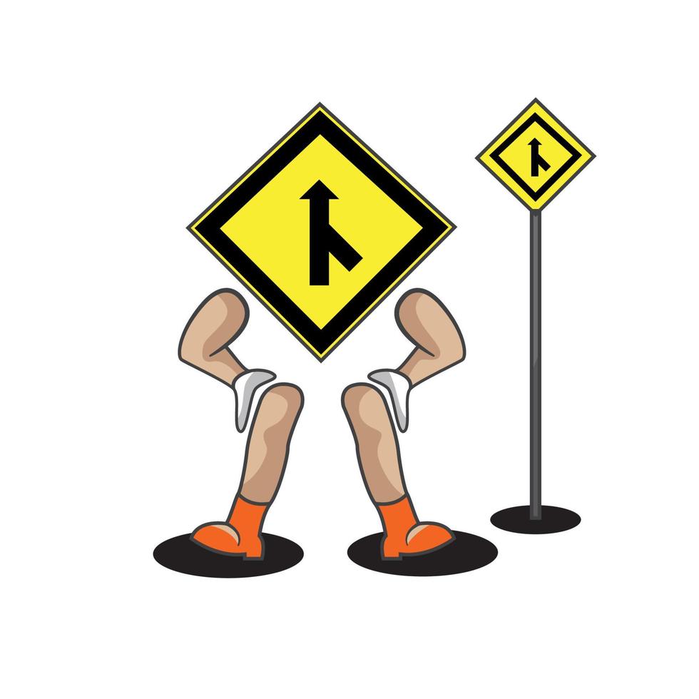 vector ilustration traffic sign character