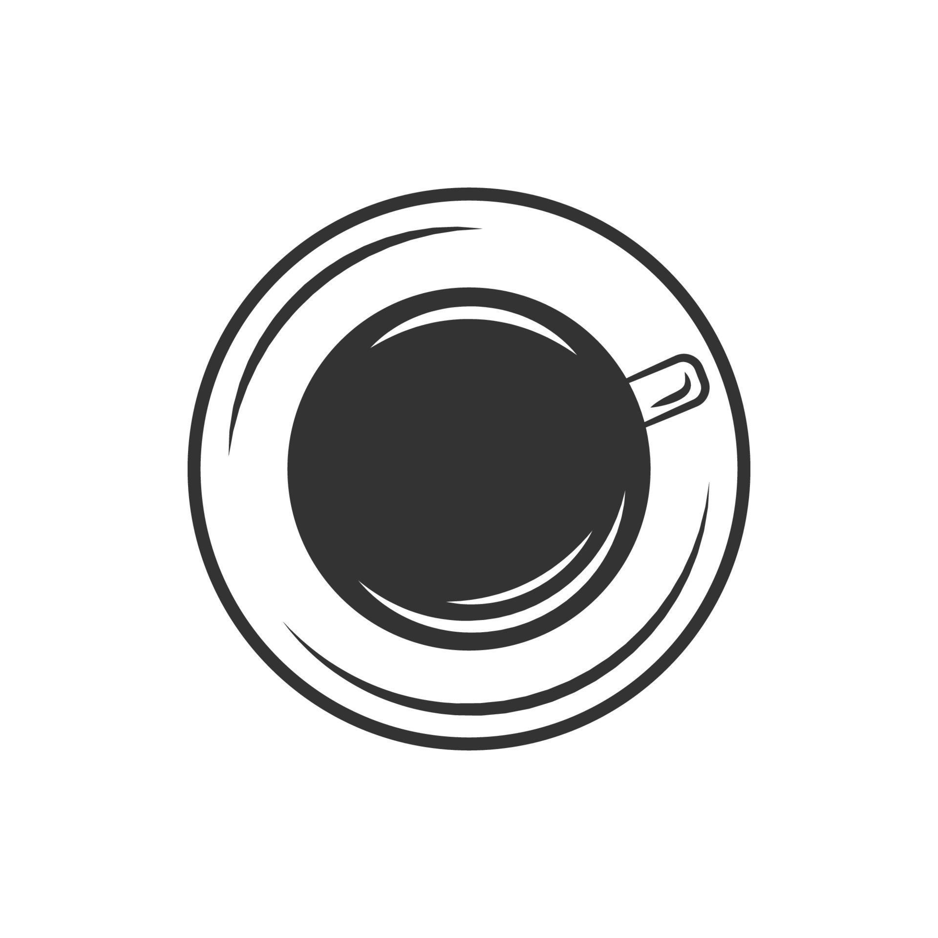 Coffee cup top view 6634439 Vector Art at Vecteezy