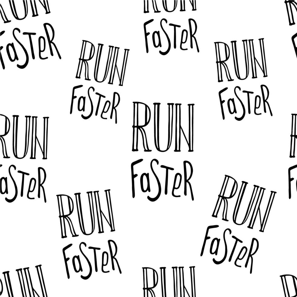 Run motivation background. Seamless sport pattern. vector