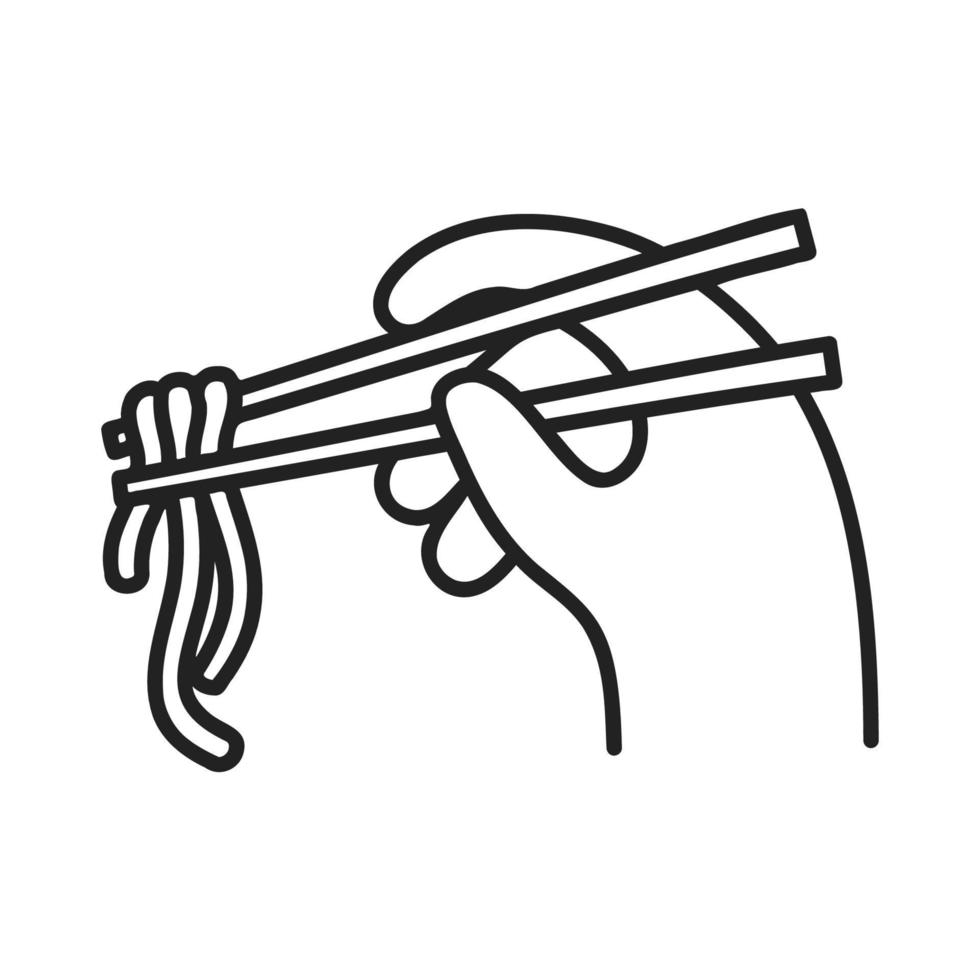 Noodles .Food and Beverage Doodles. vector