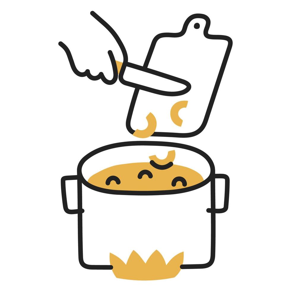 Cooking. Hand Drawn Doodle Cooking Icon. vector