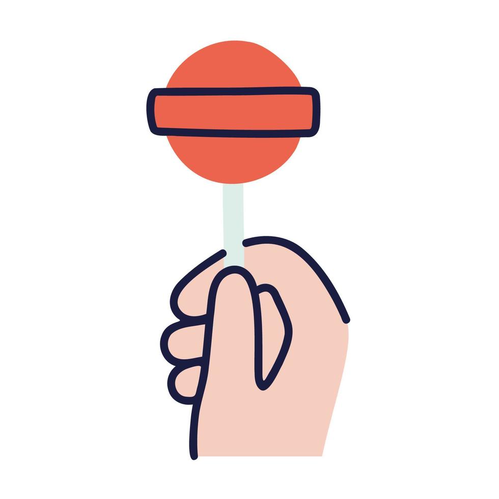 Lollipop .Food and Beverage Doodles. vector