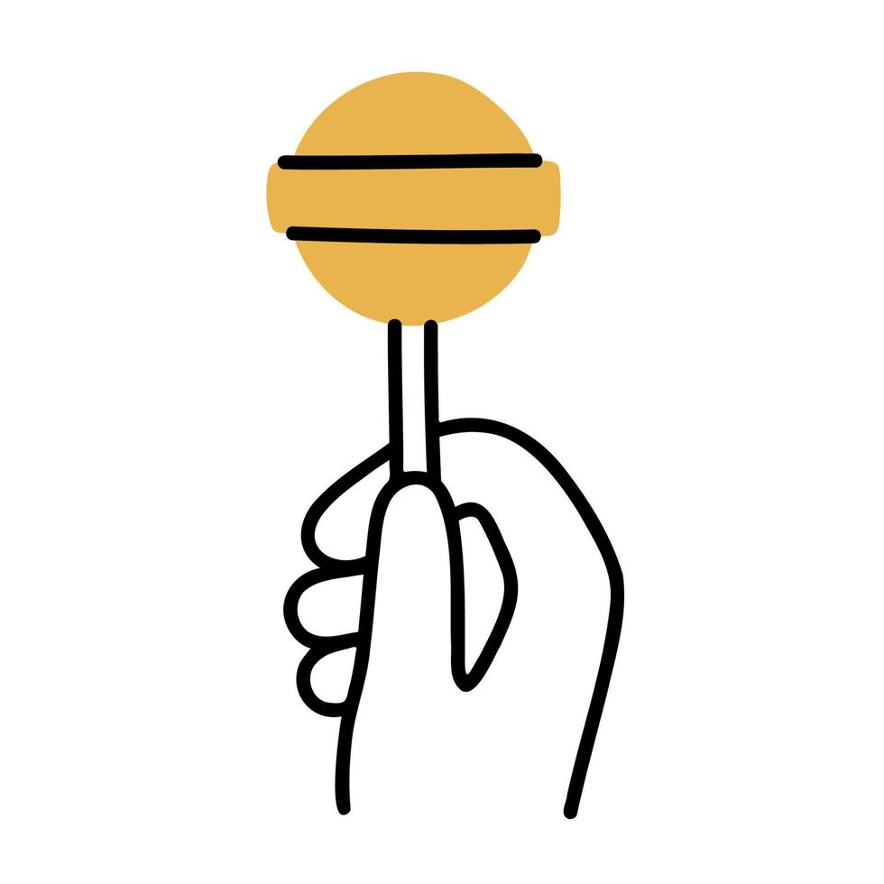 Lollipop .Food and Beverage Doodles. vector
