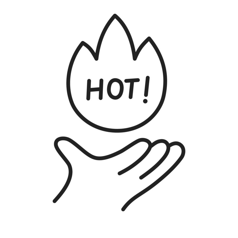 Hot deal. Hand Drawn Doodle Shopping Icon. vector