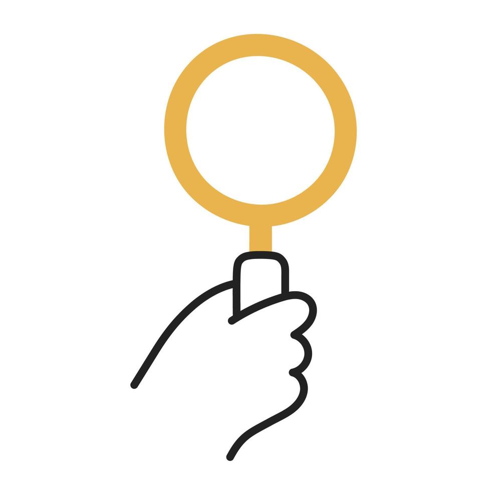 Search. Hand Drawn Doodle Shopping Icon. vector