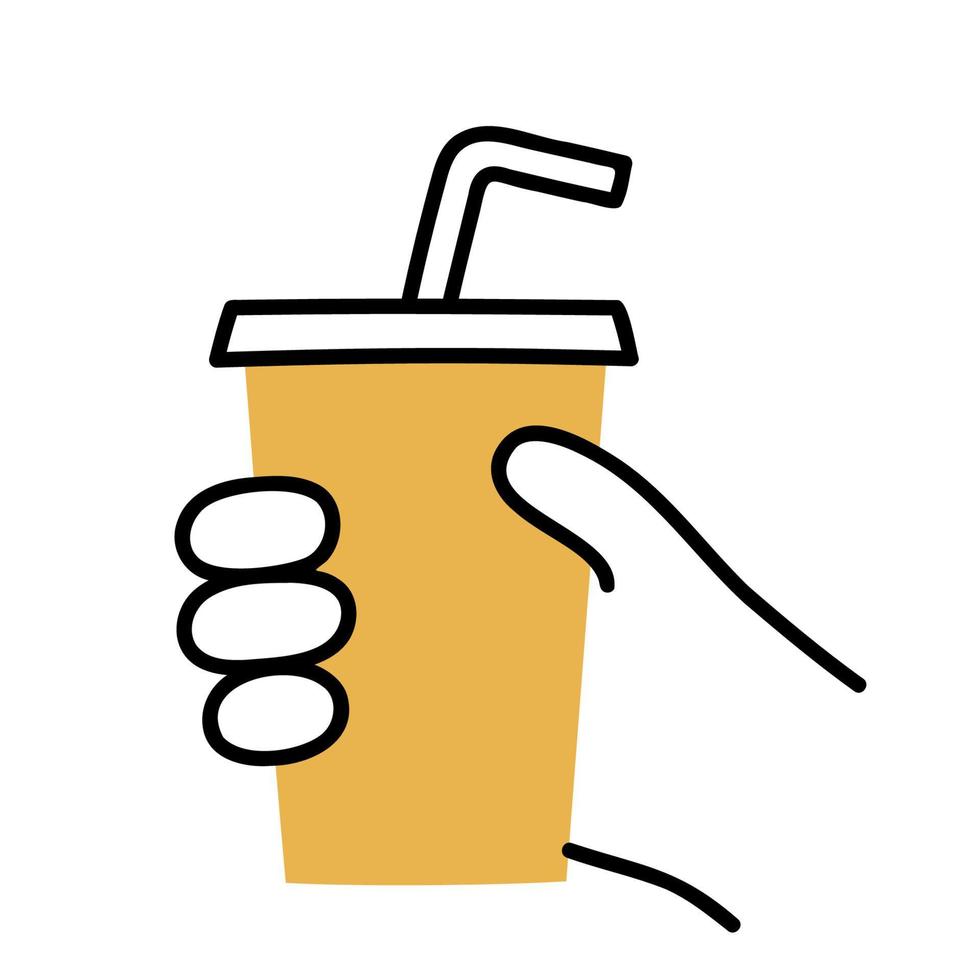 Juice .Food and Beverage Doodles. vector