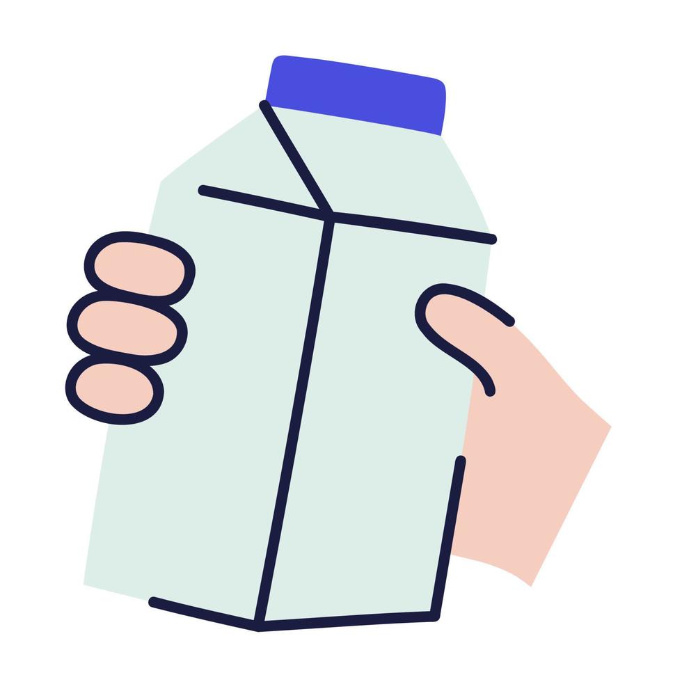 Milk .Food and Beverage Doodles. vector