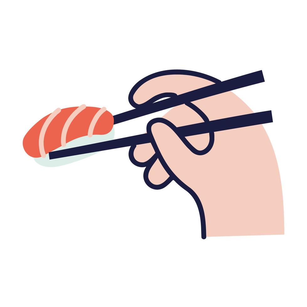 Sushi .Food and Beverage Doodles. vector