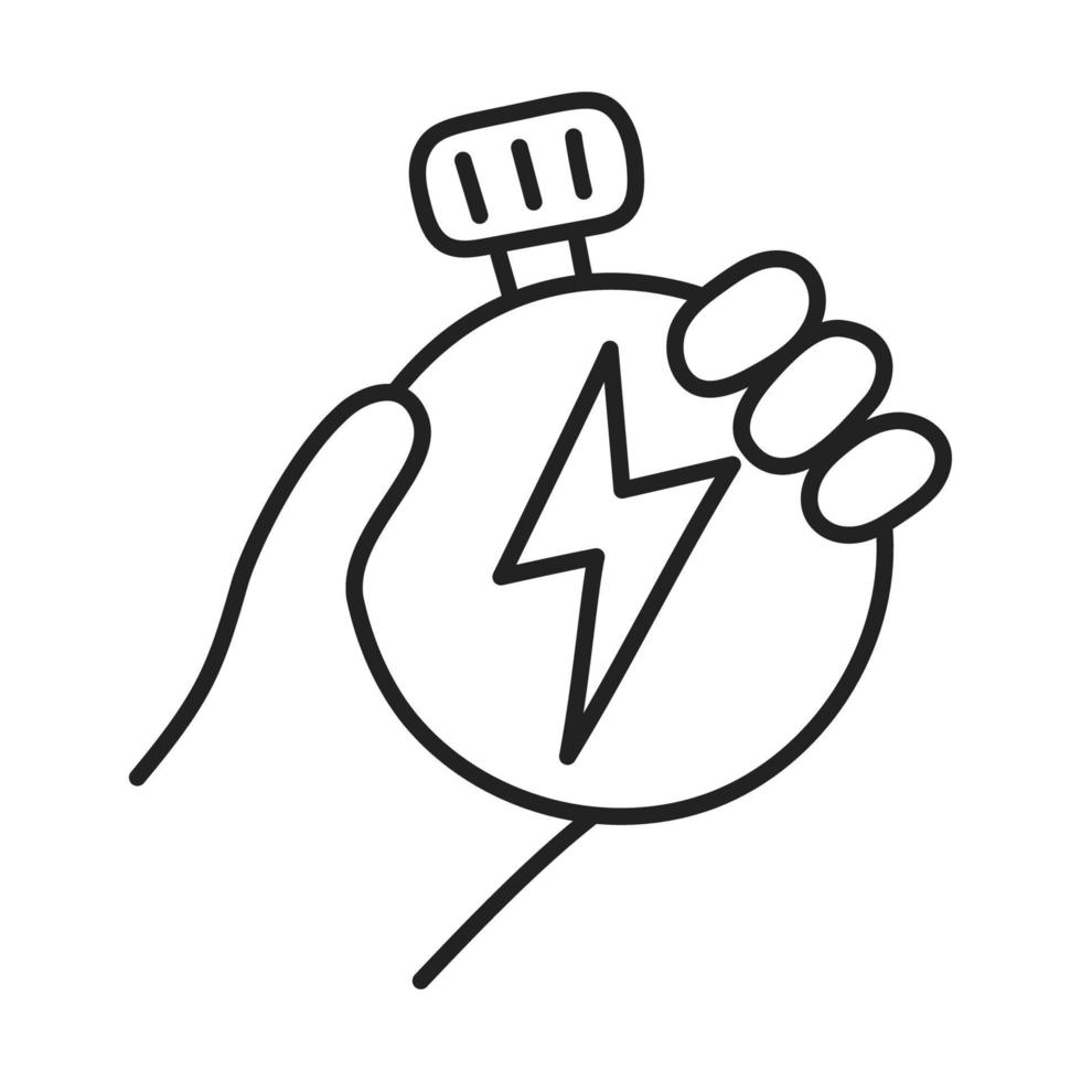 Flash sale. Hand Drawn Doodle Shopping Icon. vector