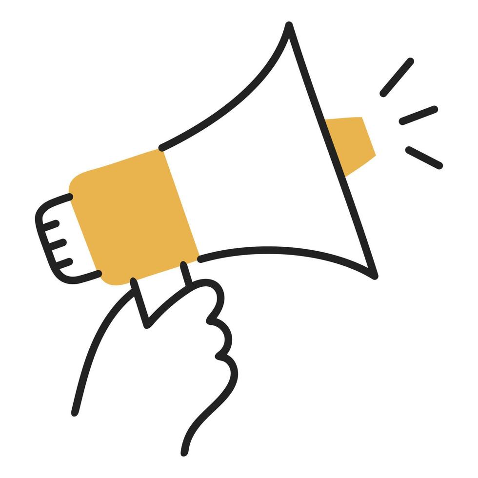 Marketing. Hand Drawn Doodle Shopping Icon. vector