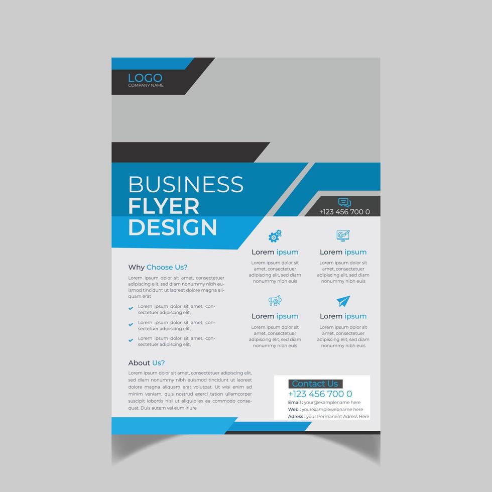 business flyer design templated vector