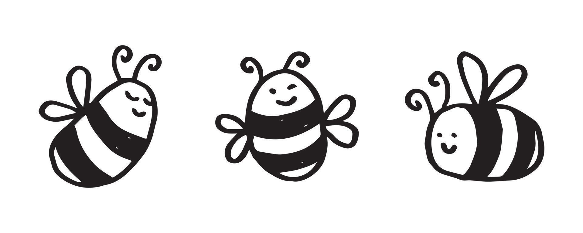 Honey bees in cute characters. cartoon design of animal illustrations. 6636006 Vector Art at Vecteezy Honey bees in cute characters. cartoon design of animal illustrations. 6636006 Vector Art at Vecteezy